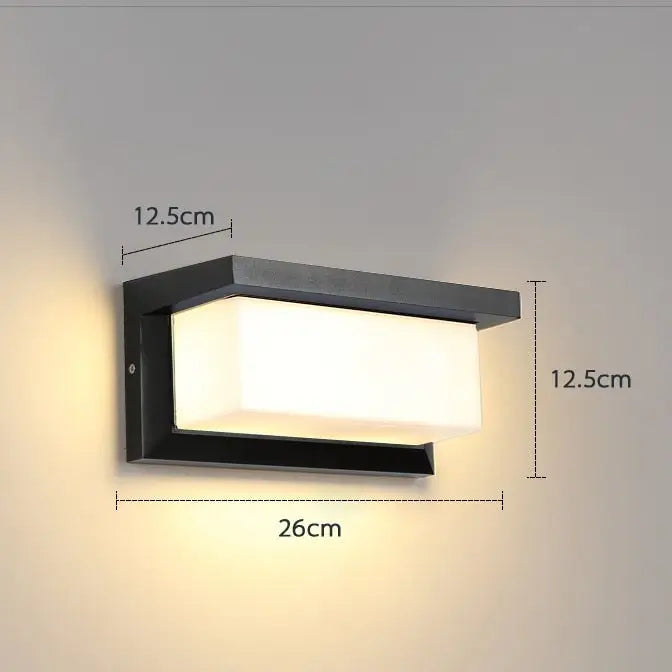 Black Motion Porch Light