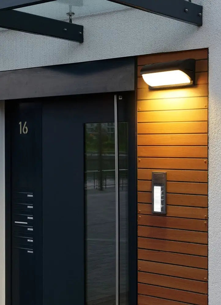 Black Motion Porch Light
