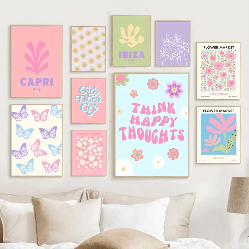 Blue Pink Eye Poster