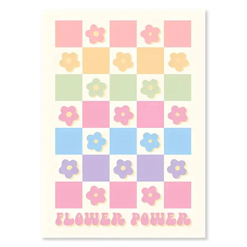 Pastel Flower Market Poster