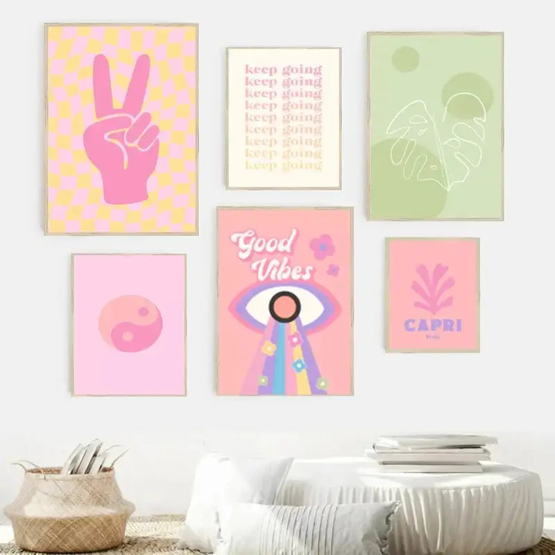 Pastel Flower Market Poster