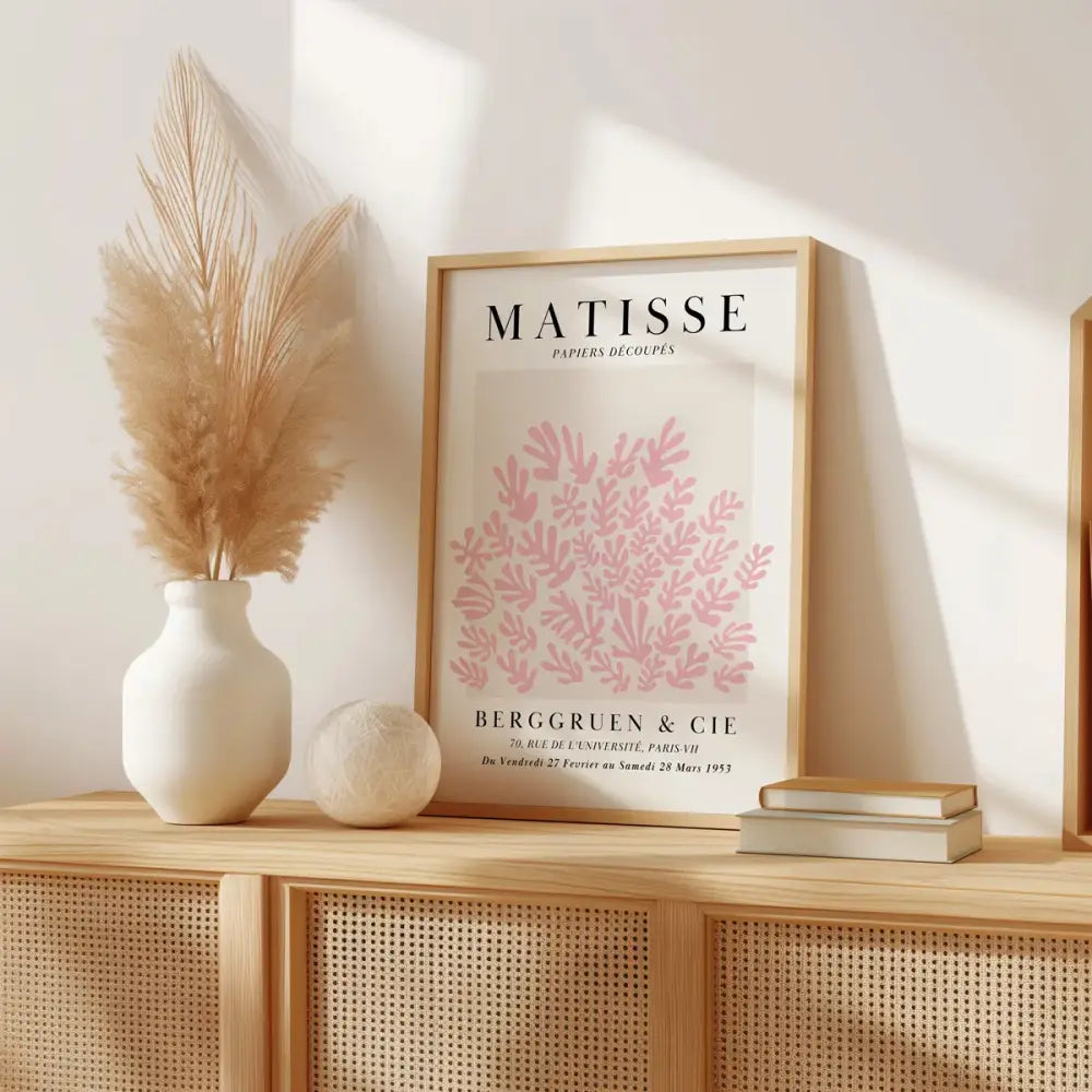 Pink Abstract Wall Art Set