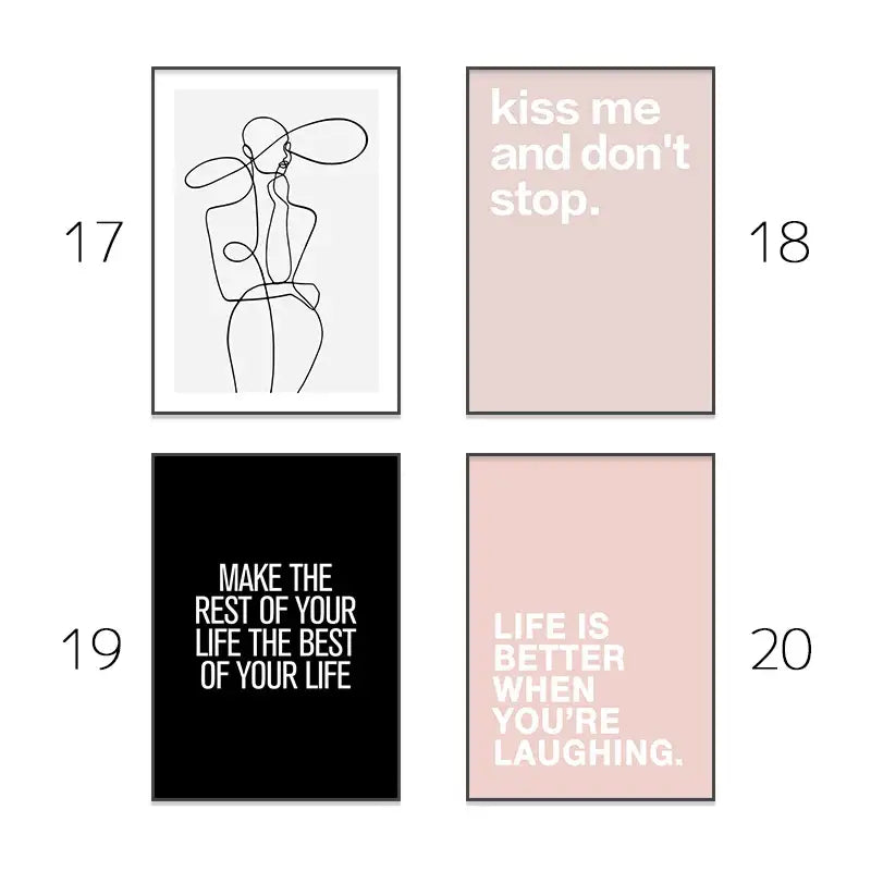 Pink Minimalist Wall Art
