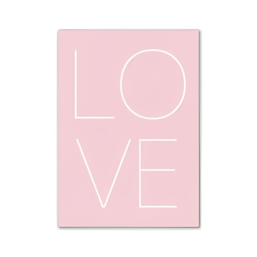 Pink Minimalist Wall Art