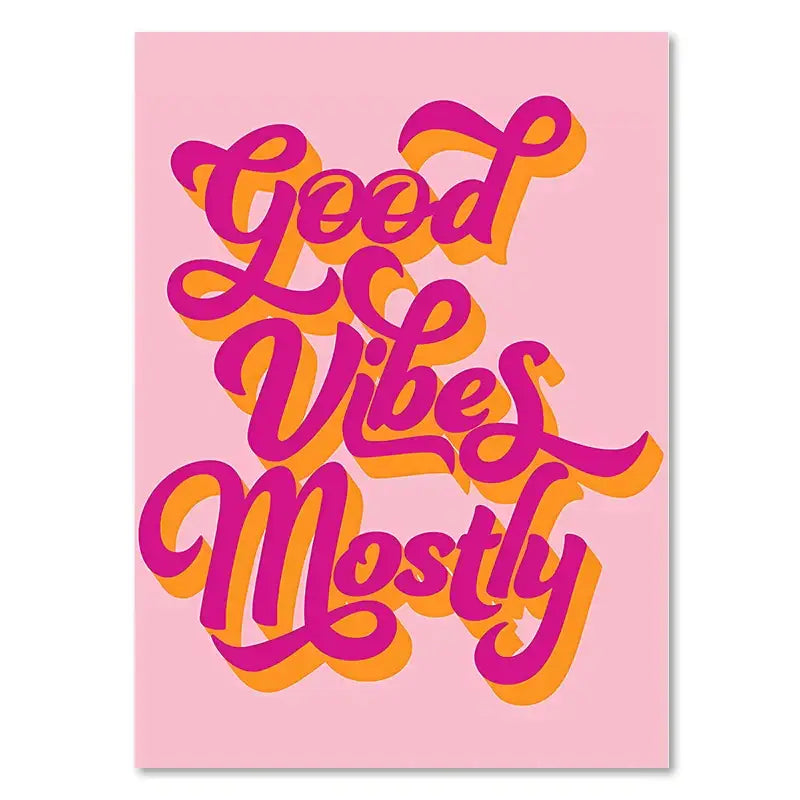 Pink Quote Art Set