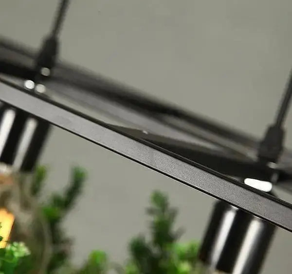 Black Metal Planter Chandelier