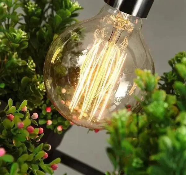 Black Metal Planter Chandelier