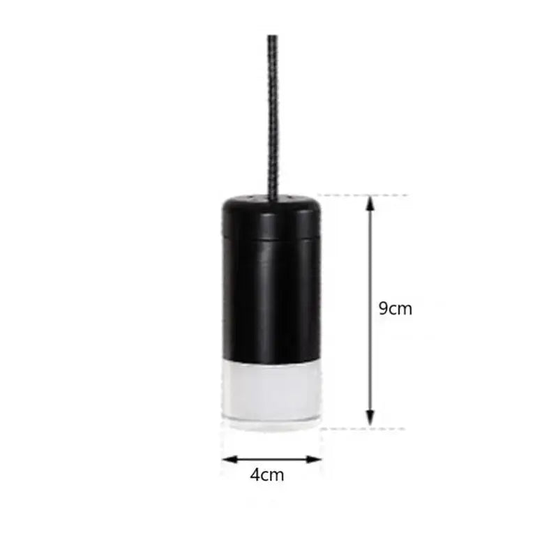 Black Cylindrical Pendant Lights