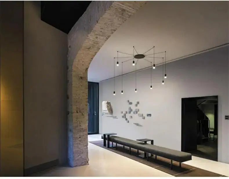 Black Cylindrical Pendant Lights