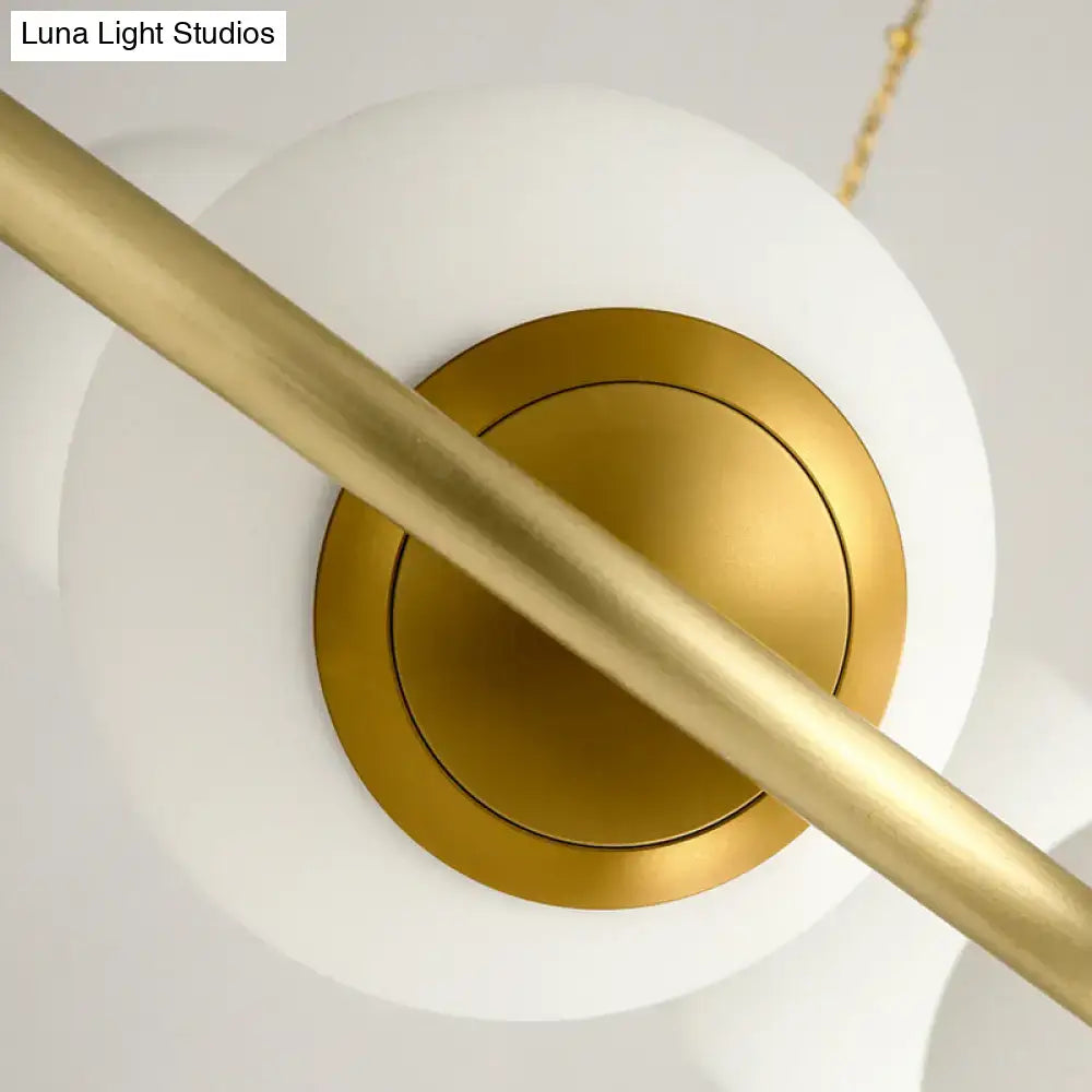 Brass Circular Chandelier