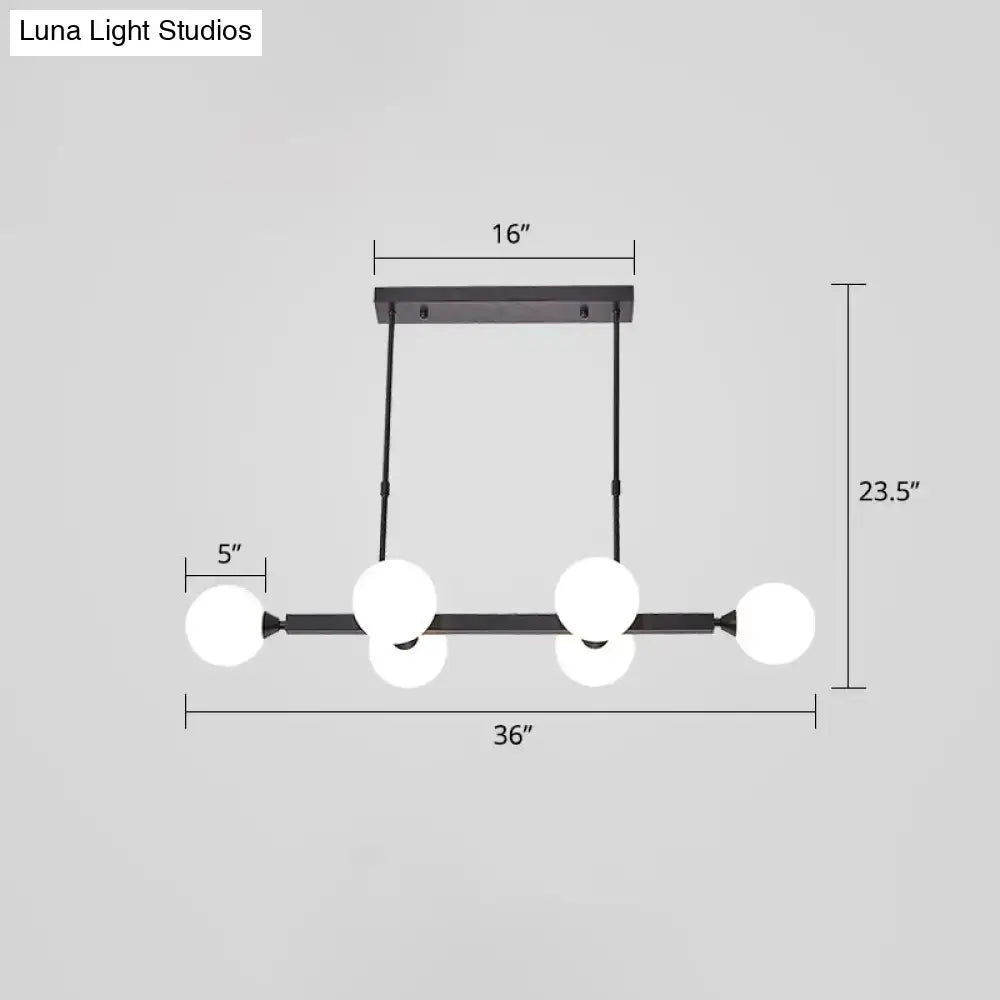 Black Opaline Island Light