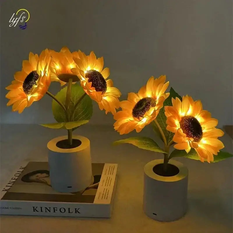 Yellow Blue LED Lamp