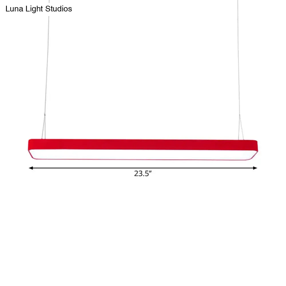 Red Rectangular LED Light
