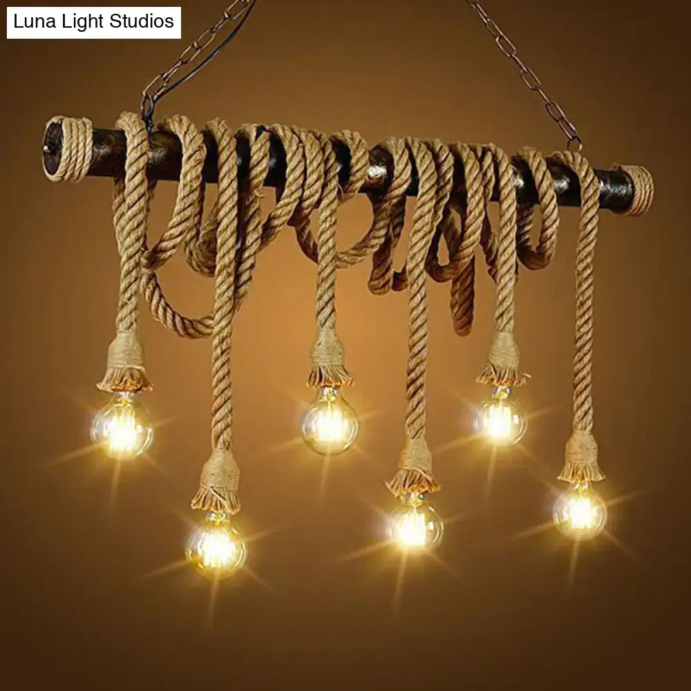Hemp Rope Pendant Light