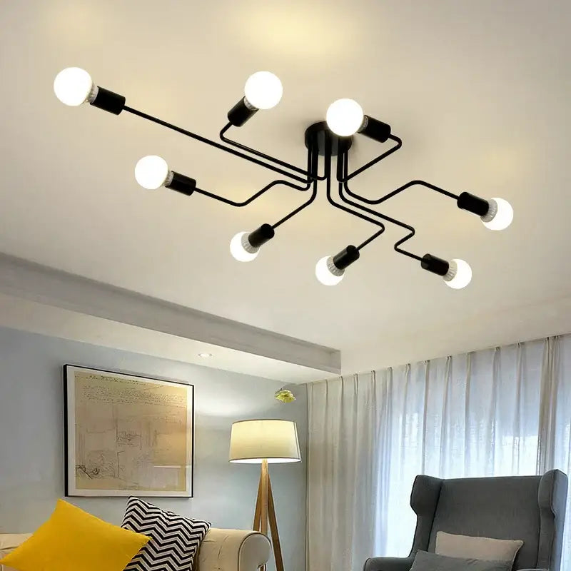 Wrought Iron Ceiling Fixture