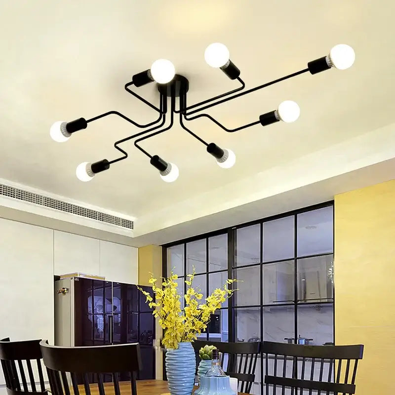 Wrought Iron Ceiling Fixture