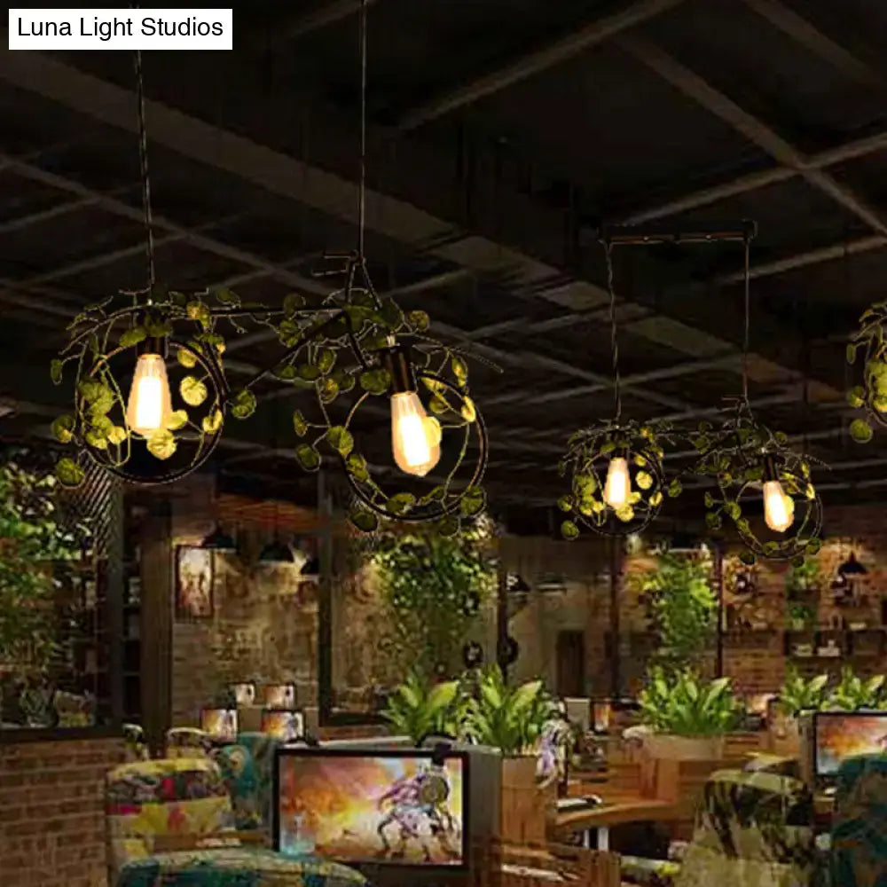 Black Bicycle Ceiling Light