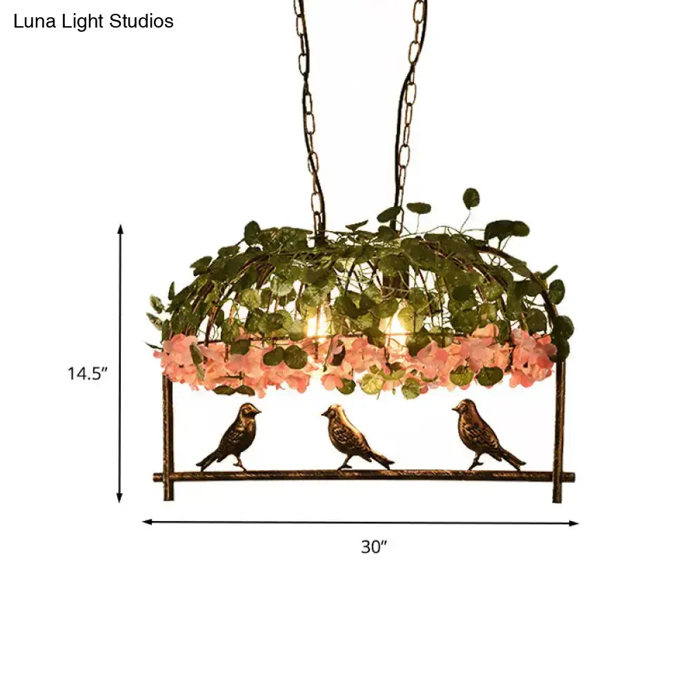 Brass Birdcage Ceiling Light