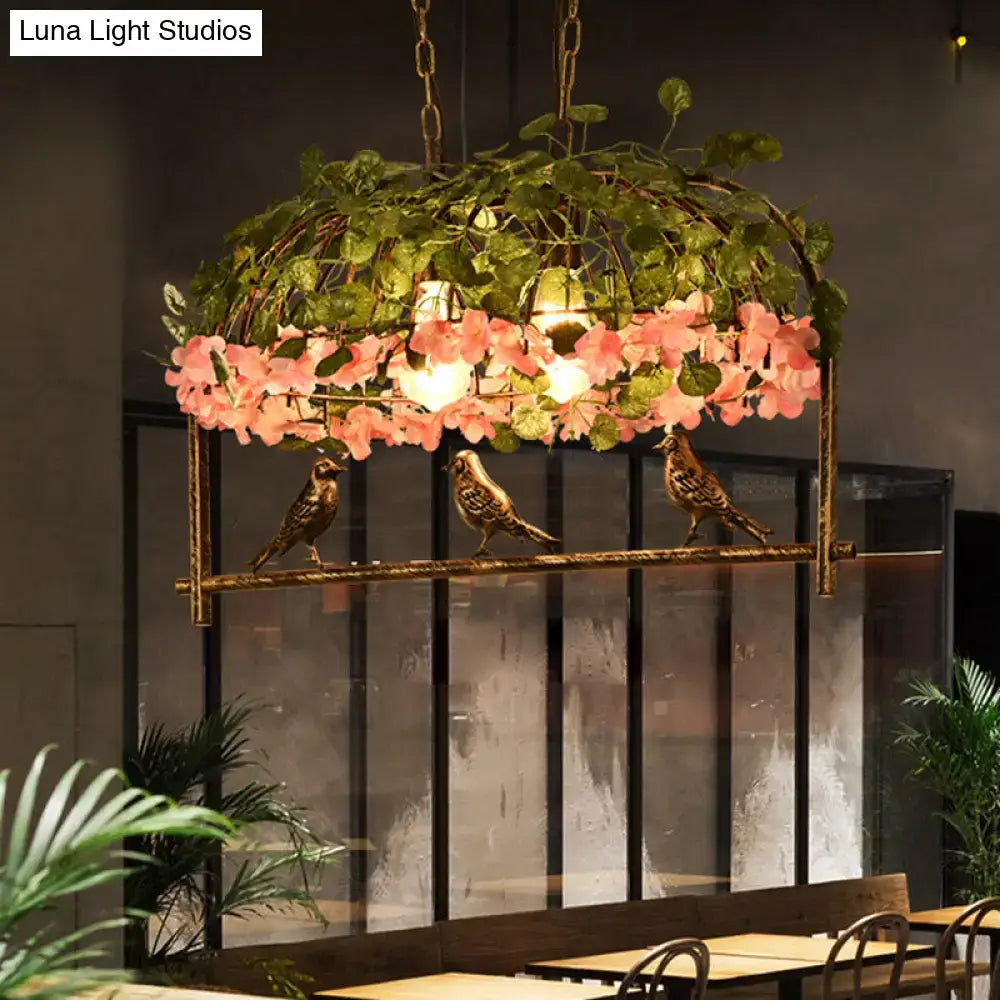 Brass Birdcage Ceiling Light