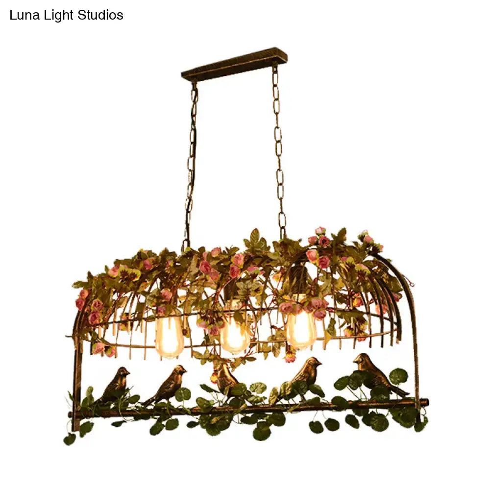 Brass Birdcage Ceiling Light