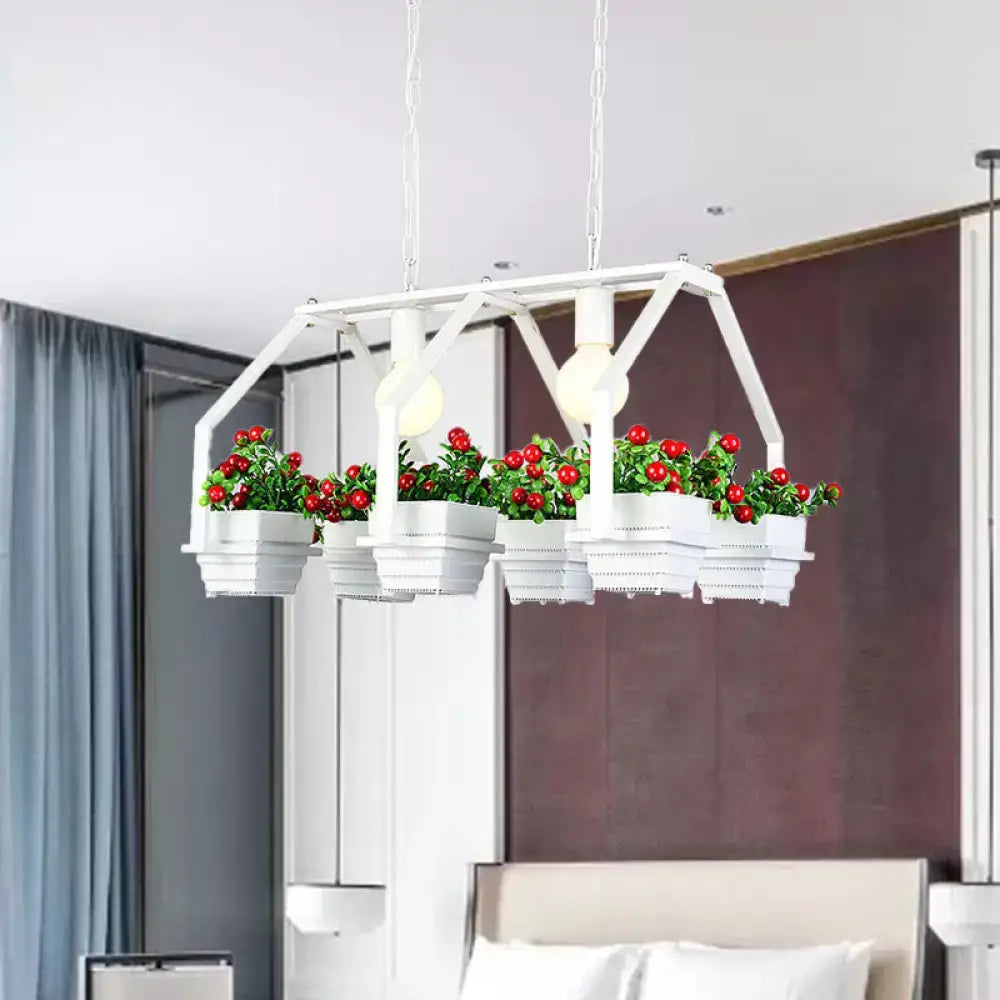 White LED Planter Light