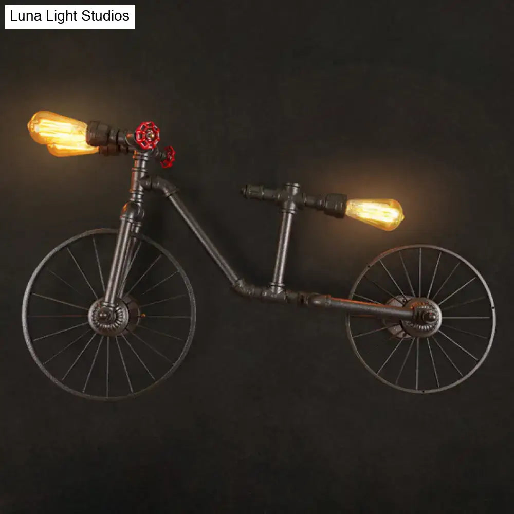 Black Bicycle Hanging Lamp