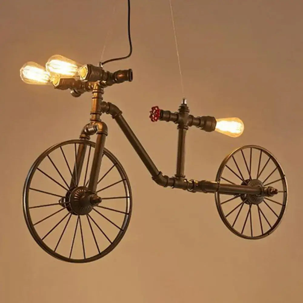 Black Bicycle Hanging Lamp