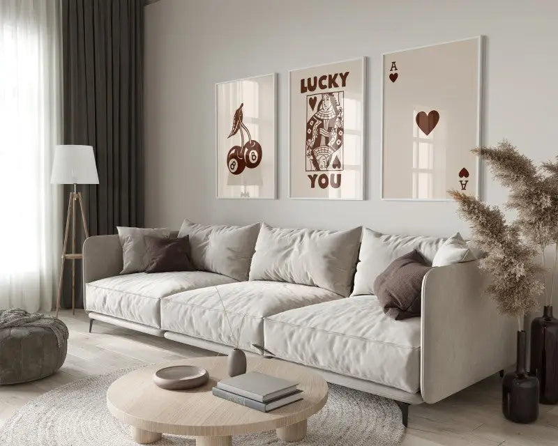 Retro Beige Wall Art