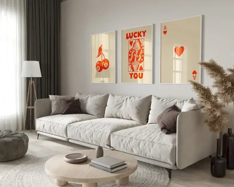 Retro Beige Wall Art