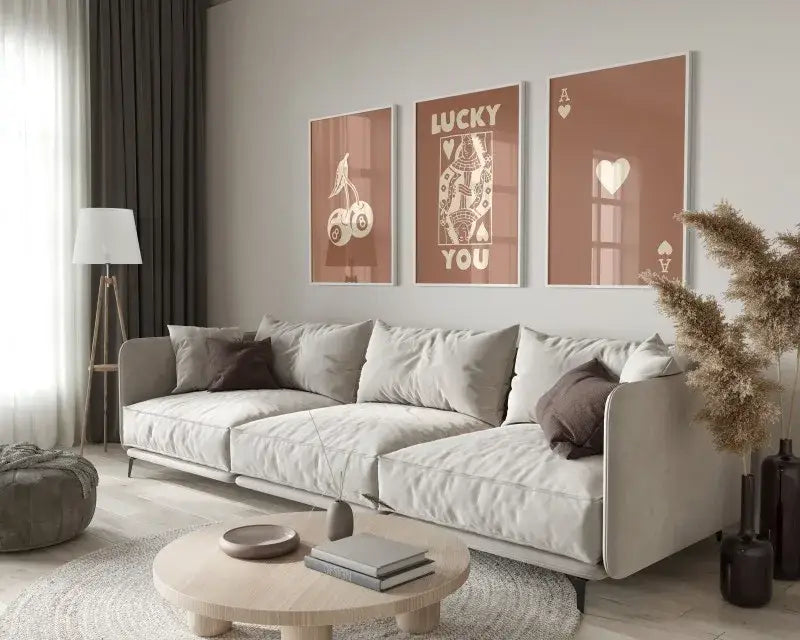 Retro Beige Wall Art