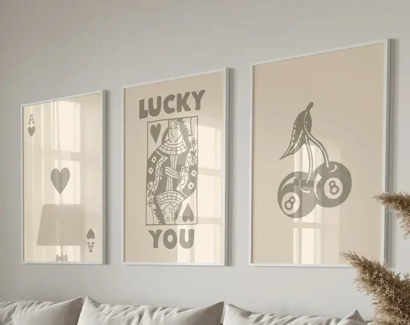 Retro Beige Wall Art