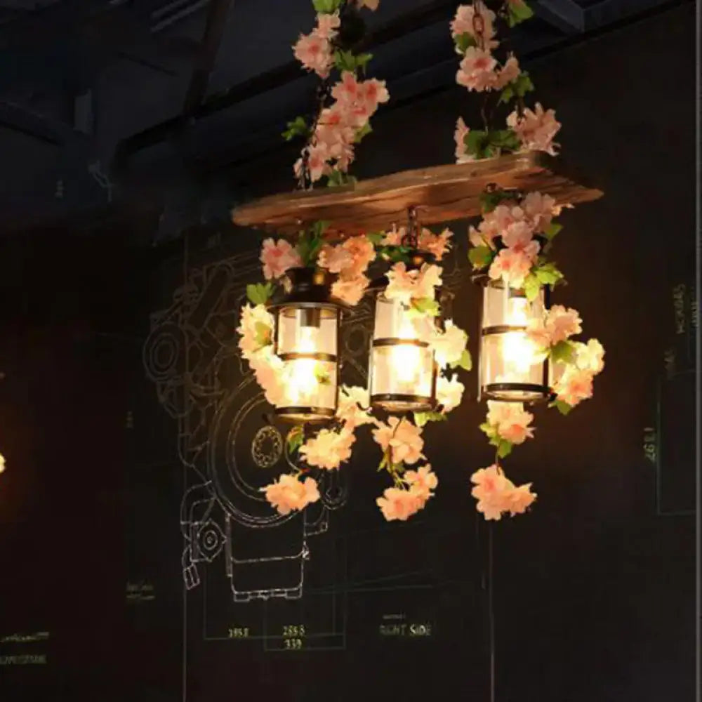 Wooden Ivy Ceiling Light