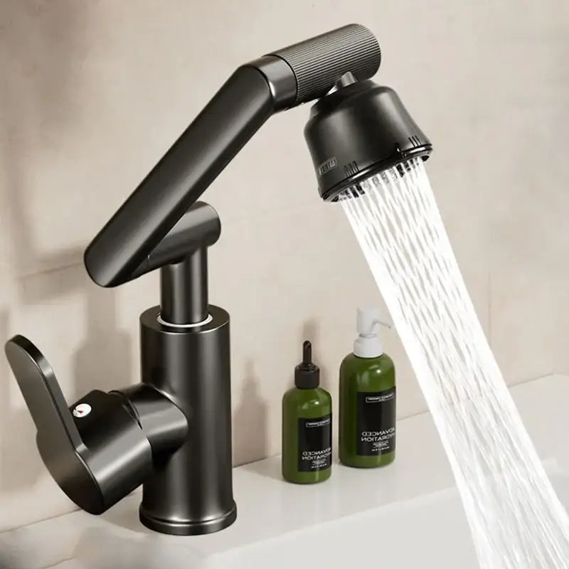 Black Dual-Mode Kitchen Faucet