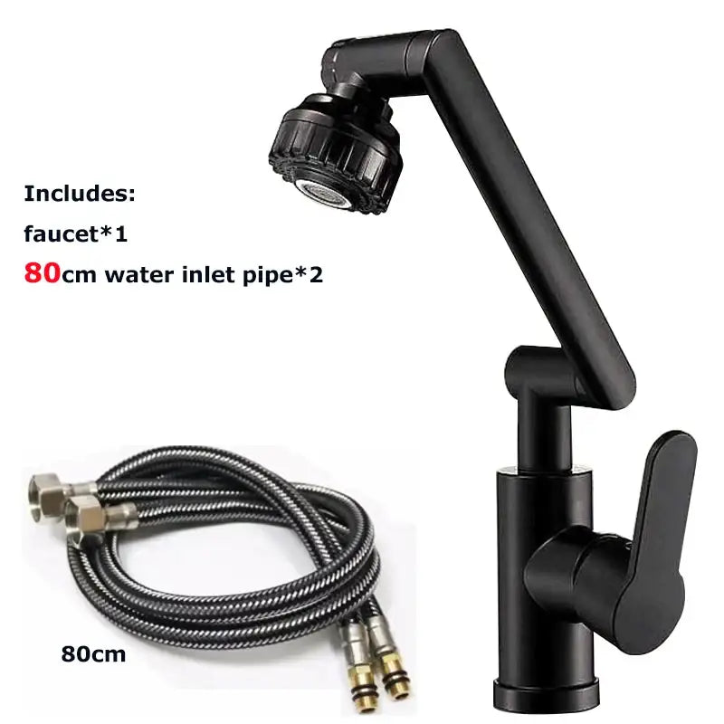 Black Dual-Mode Kitchen Faucet