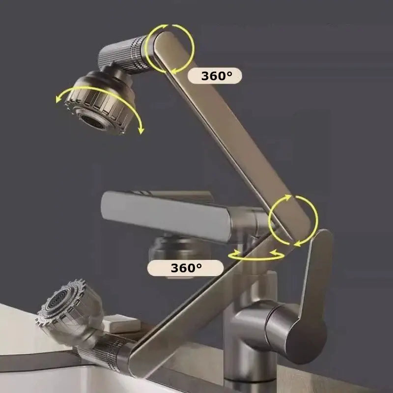 Black Dual-Mode Kitchen Faucet