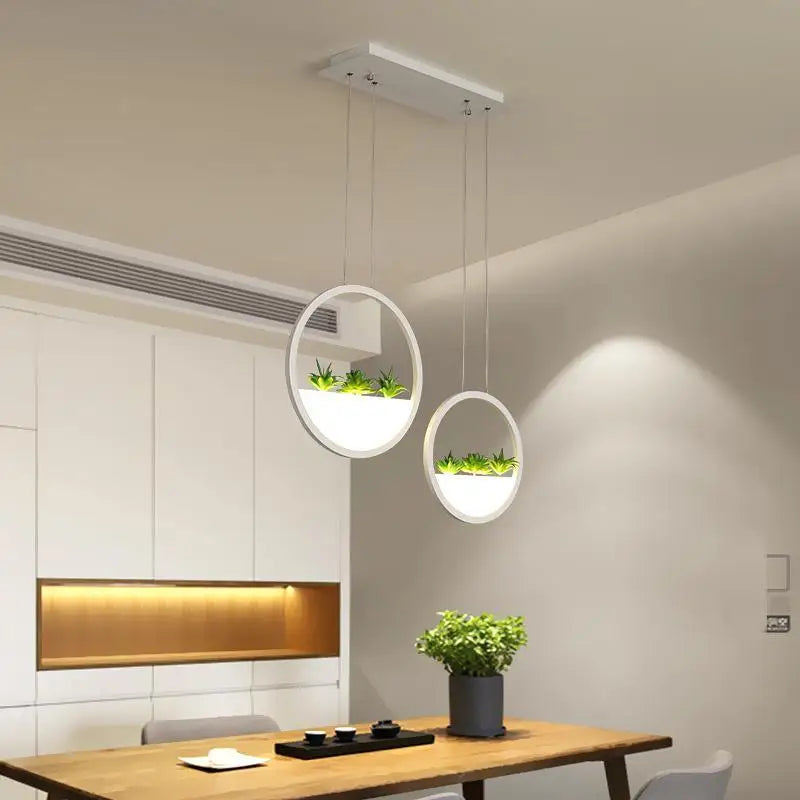 Black Ring LED Chandelier