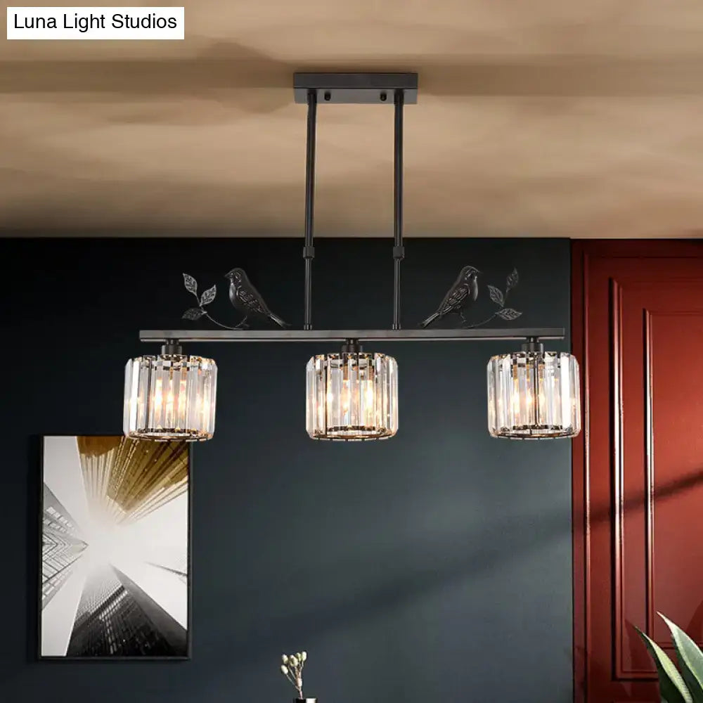 Black Crystal Island Lighting