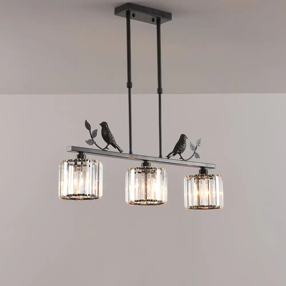 Black Crystal Island Lighting