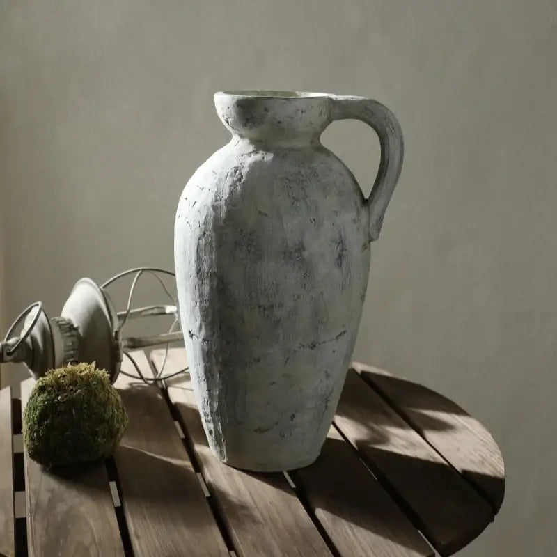 White Ceramic Pottery Vase