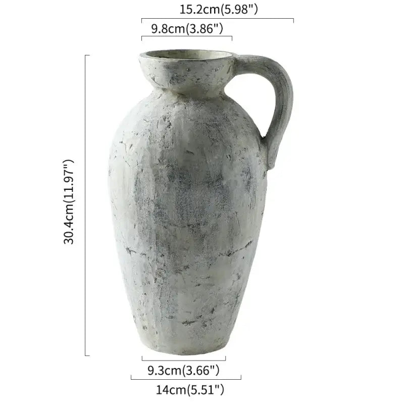 White Ceramic Pottery Vase