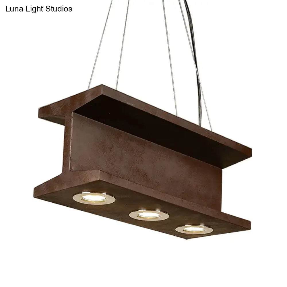 Rust Metal Pendant Light