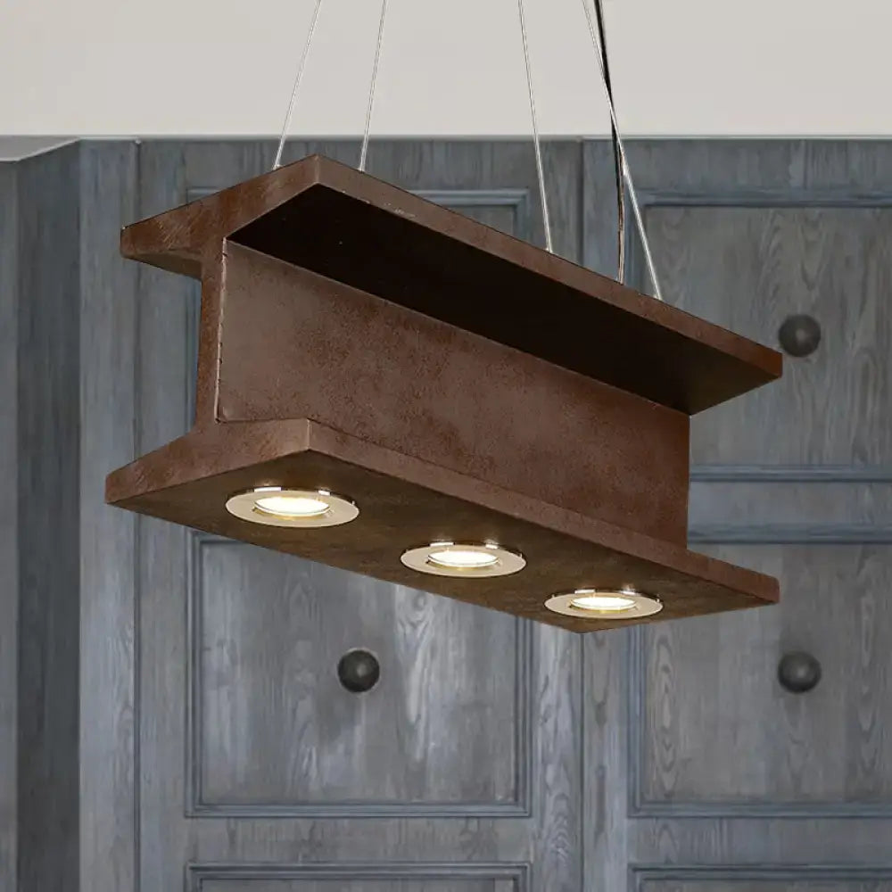 Rust Metal Pendant Light