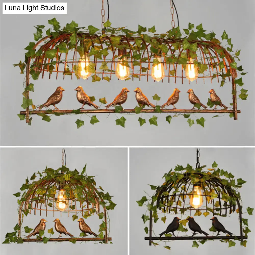 Rust Black Ceiling Light