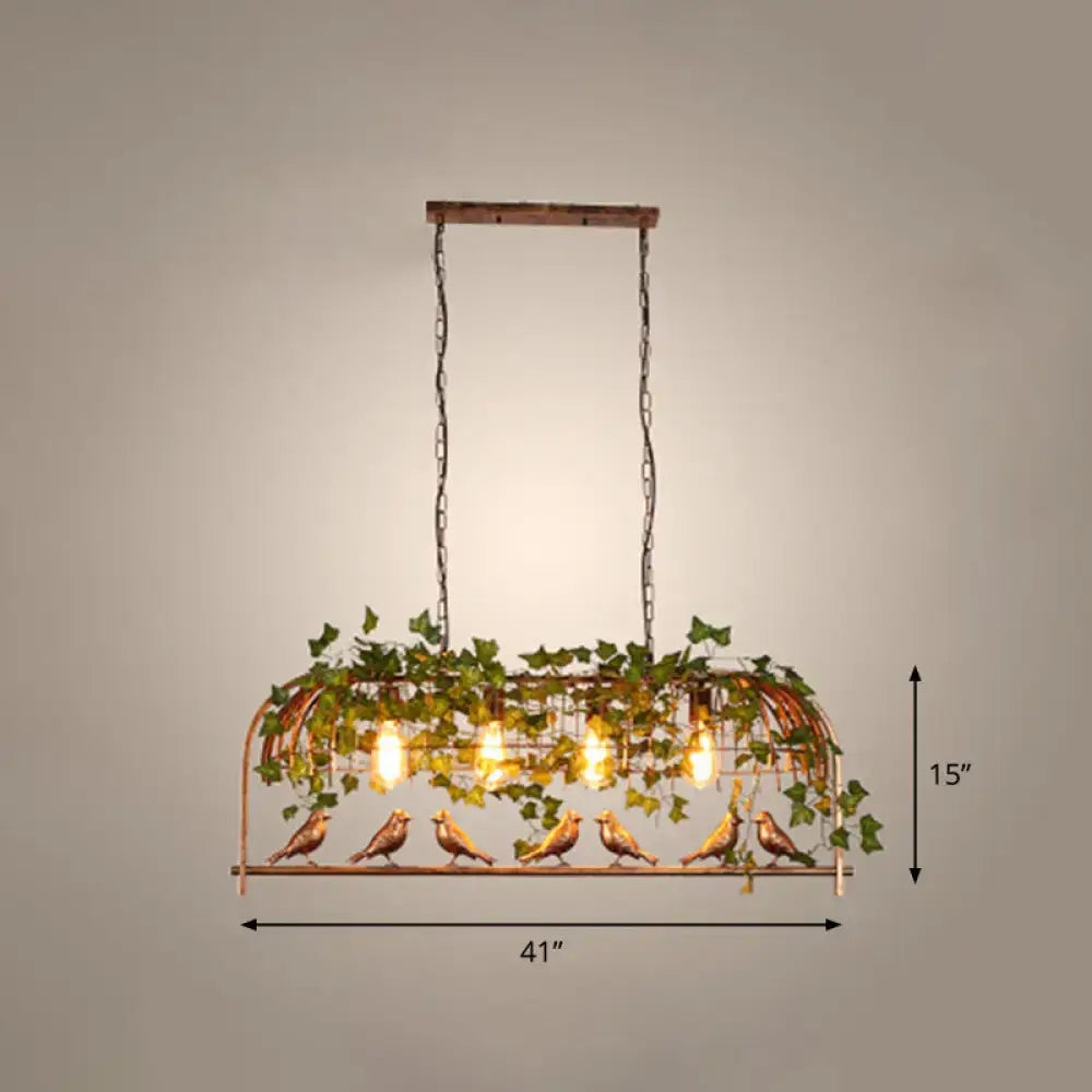 Rust Black Ceiling Light