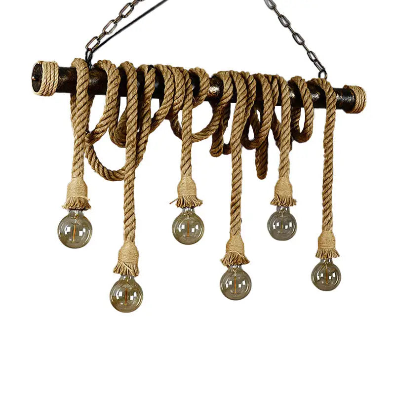 Jute Rope Island Pendant