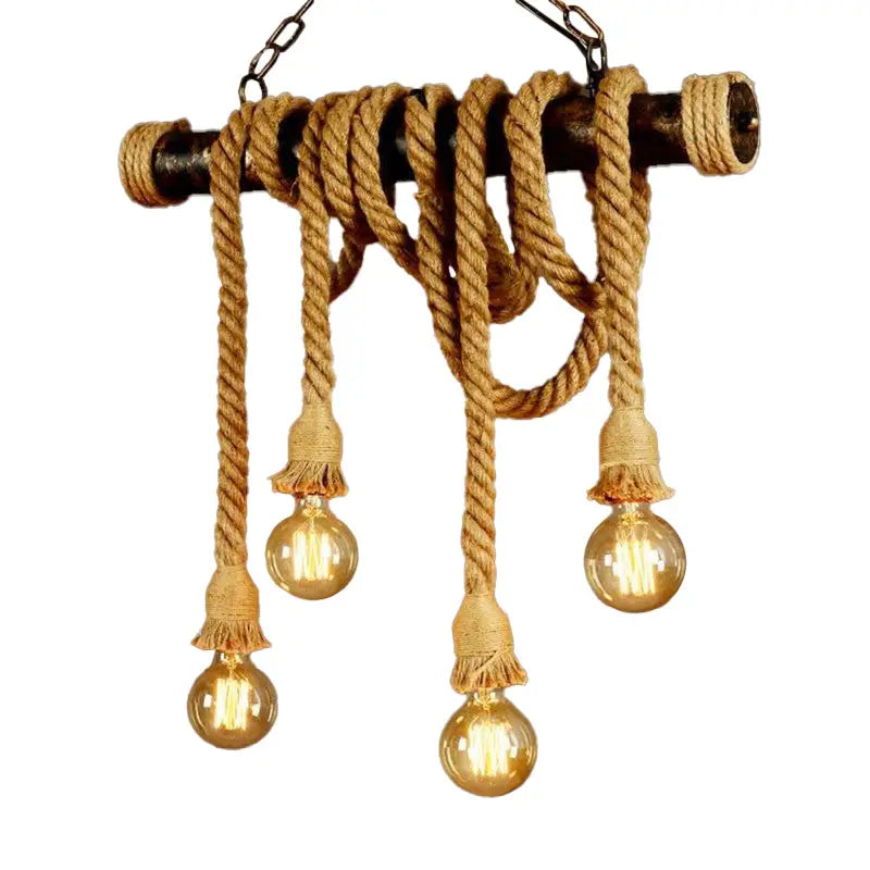 Jute Rope Island Pendant
