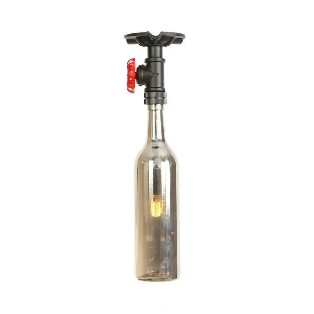 Amber Glass Flush Light
