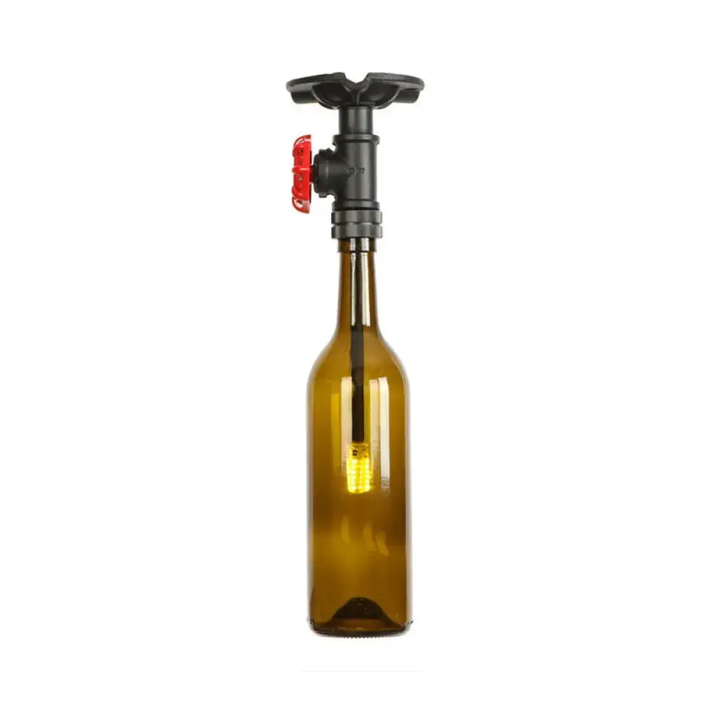 Amber Glass Flush Light