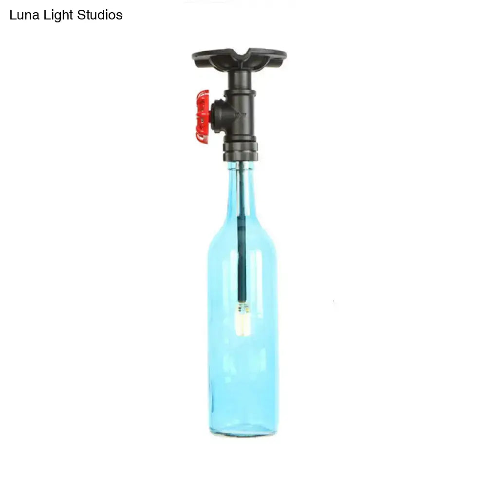 Amber Glass Flush Light