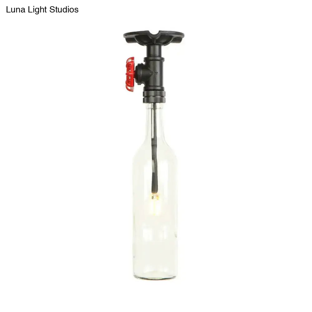 Amber Glass Flush Light